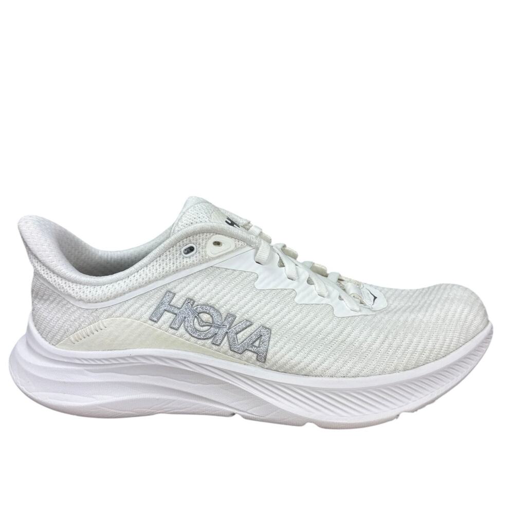 HOKA Solimar Womens 8B All White Running Sneakers Shoes 1123075 Chunky Athletic